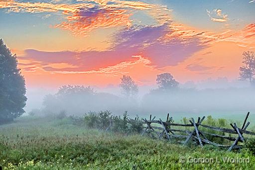 Sunrise Ground Fog_P1160905-7.jpg - Photographed near Kilmarnock, Ontario, Canada.